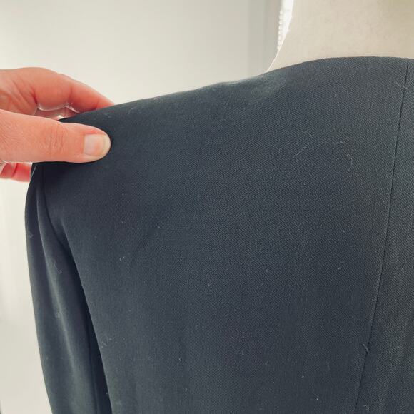 Episode Carolyn Wight Freeman Vintage Black Wool Classic Long Jacket Blazer 4 - Picture 9 of 16